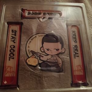 Decorative Set with Red and Black Accents